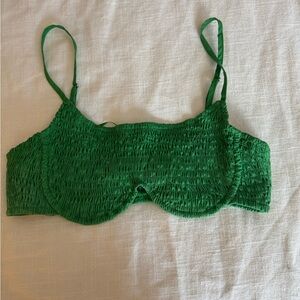 Green Crop top/Bra Top size S